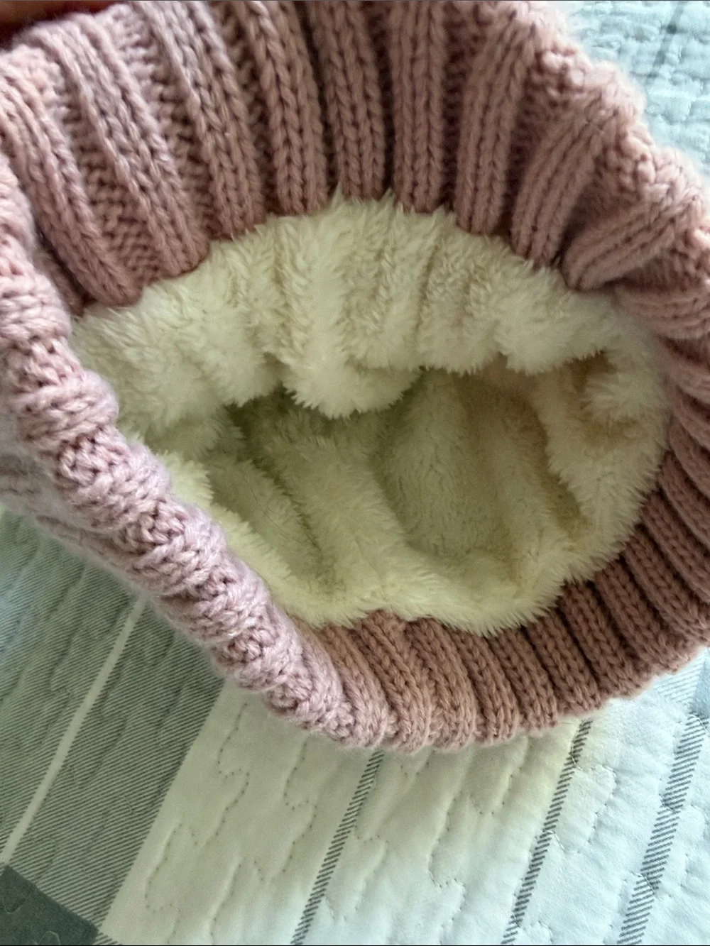 Charlotte Russe Kids Pink Double Pom Knit Hat